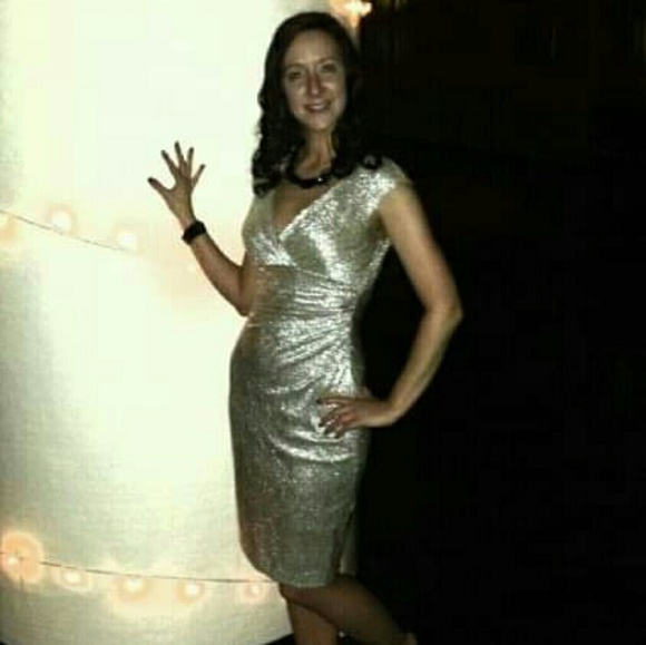 American Living Dresses & Skirts - Gold dress Size 4